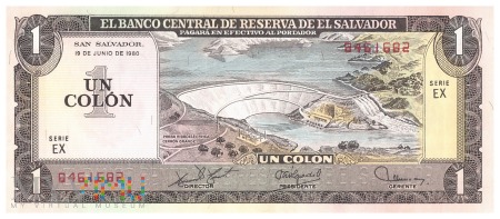 Duże zdjęcie Salwador - 1 colón (1980)