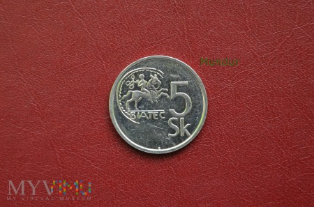 Duże zdjęcie Moneta słowacka: 5 Sk