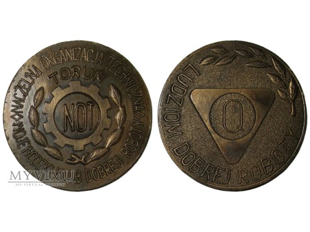 NOT Toruń medal ludziom dobrej roboty 1975-1989