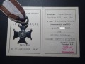 Legitymacja-Nadanie Virtuti Militari - 1946r.