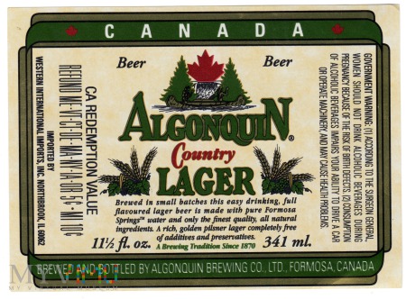 Algonquin Country Lager