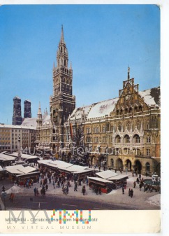 Duże zdjęcie Munchen - Marienplatz - lata 80-te XX w.