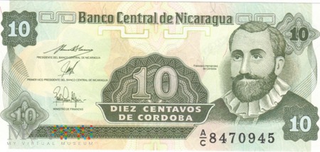 NIKARAGUA 10 CENTAVOS 1991